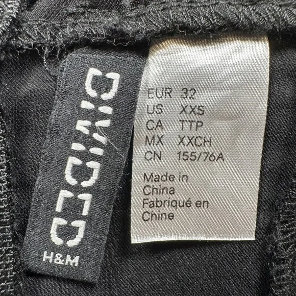 DIVIDED by H&M Women's XXS Black Cropped Corset Style Bustier Sleeveless Top Y2K - Picture 6 of 9